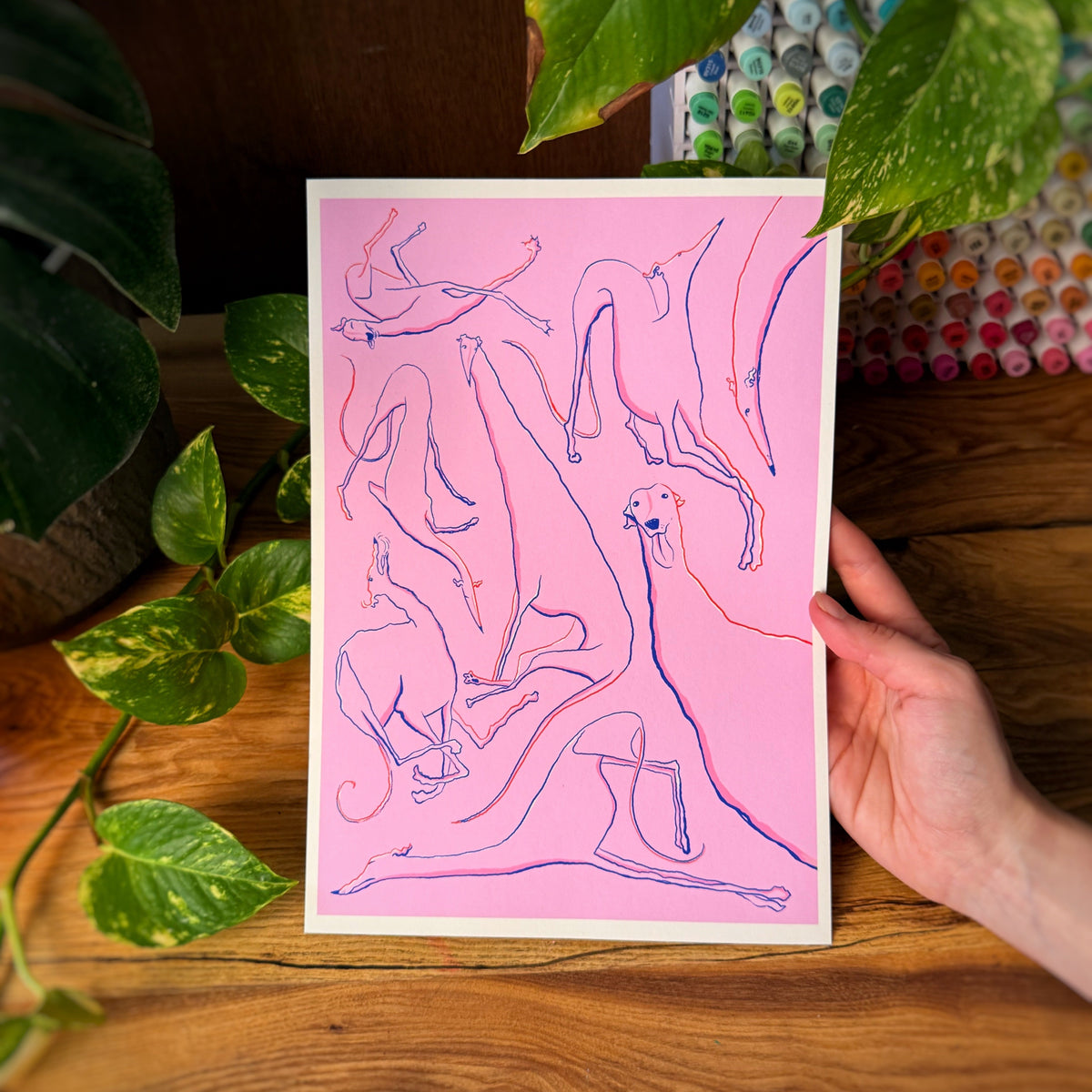 Greyt Moods Art Print
