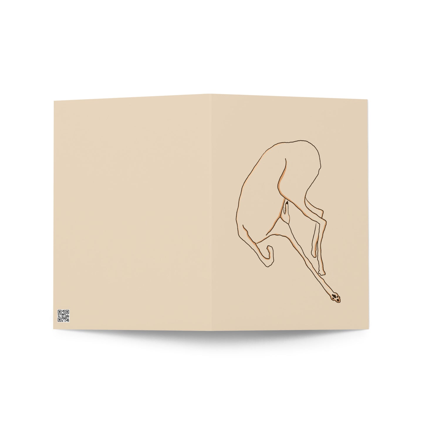 Peak Relax Greyhound Greeting card