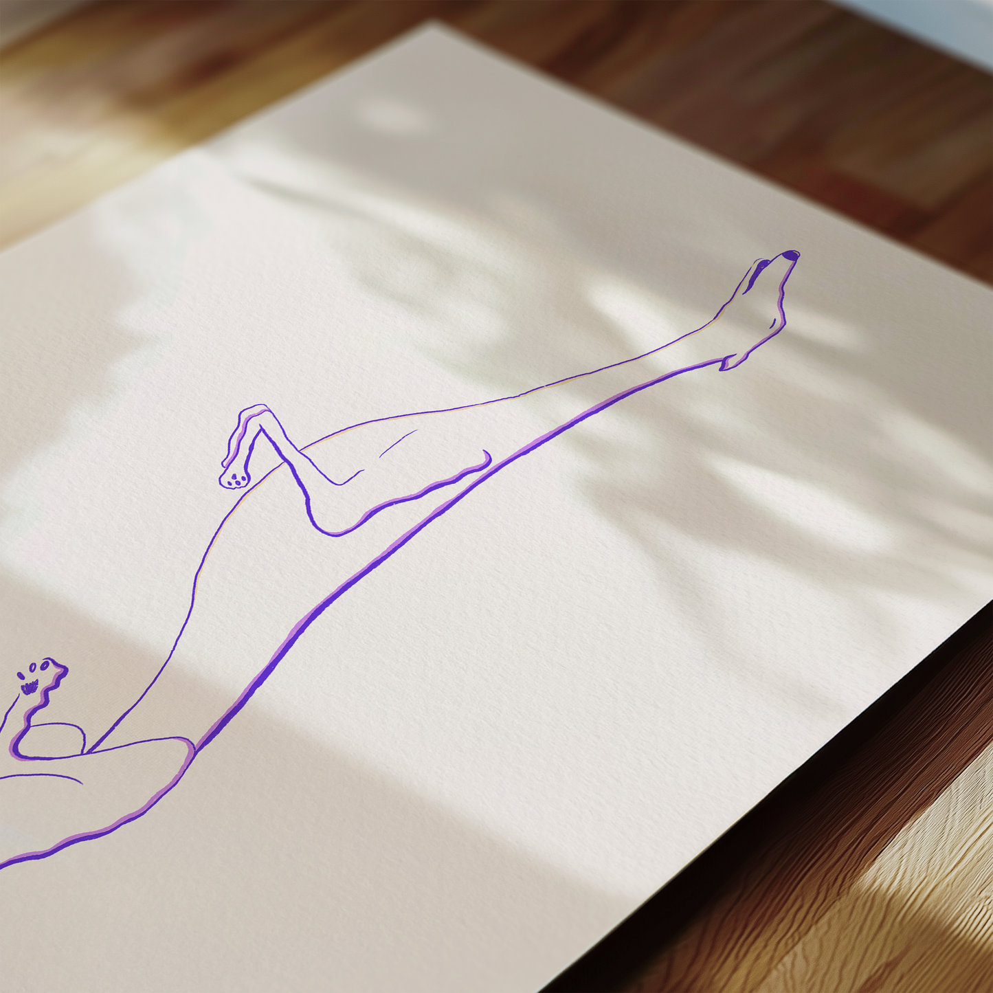 Long Dog Long Day Art Print