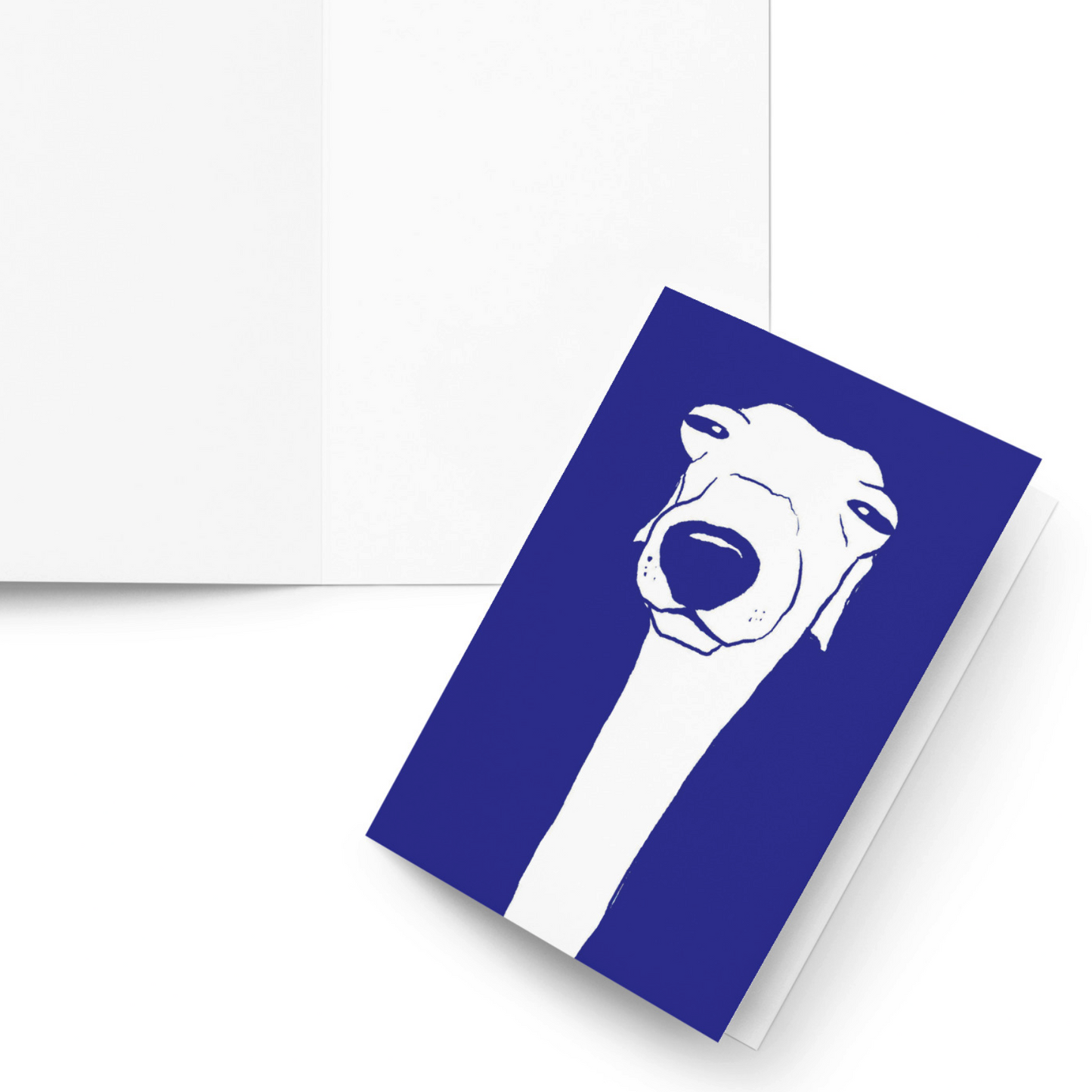 Observing Whippet Greeting card