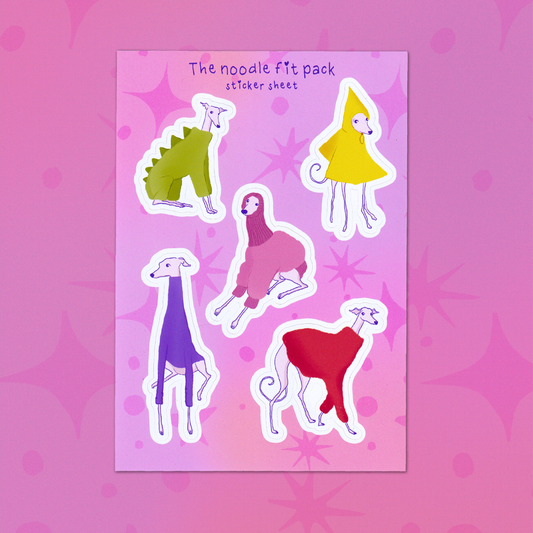 Noodle Fit Sticker sheet