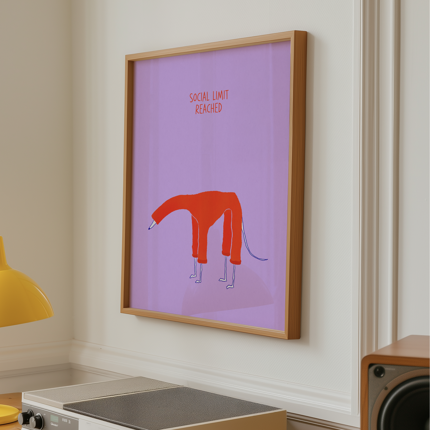 "Social limit reached" Art Print