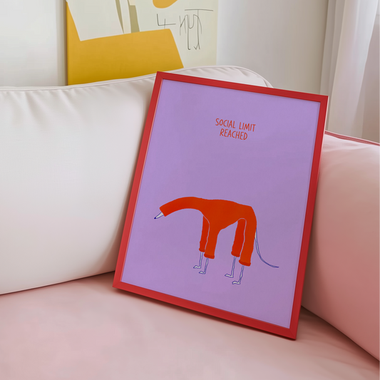 "Social limit reached" Art Print