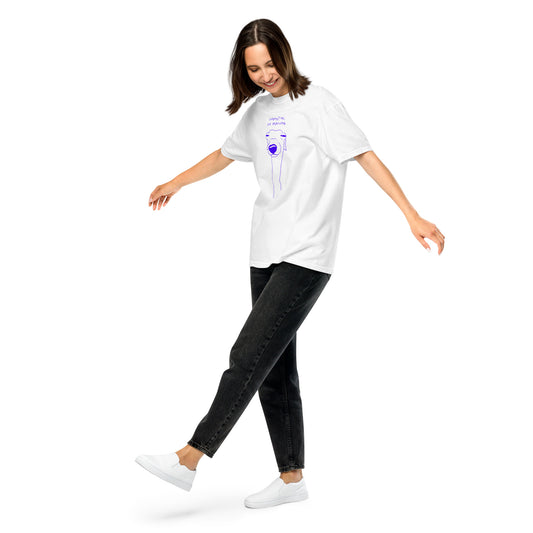 Observing dog T-shirt with text