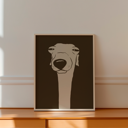 The Observing Dog Art Print