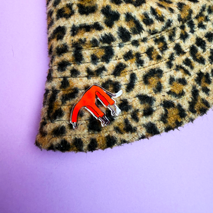 Antisocial Noodle Acrylic Pin Badge