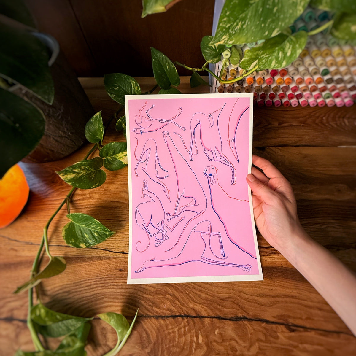 Greyt Moods Art Print