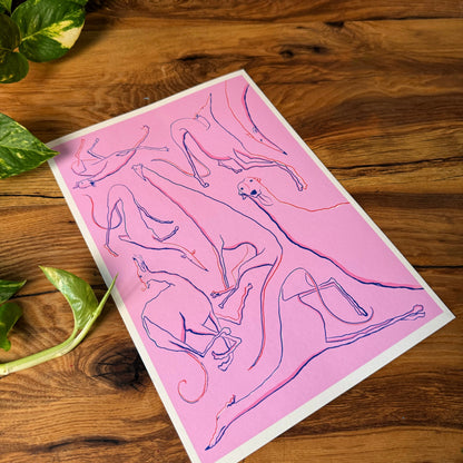 Greyt Moods Art Print