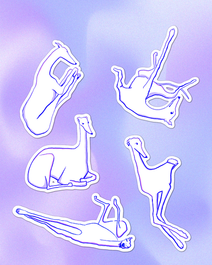 Noodle Dog Core Sticker sheet