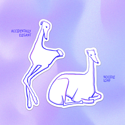 Noodle Dog Core Sticker sheet