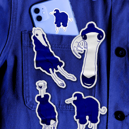 Cozy Dog Sticker Sheet