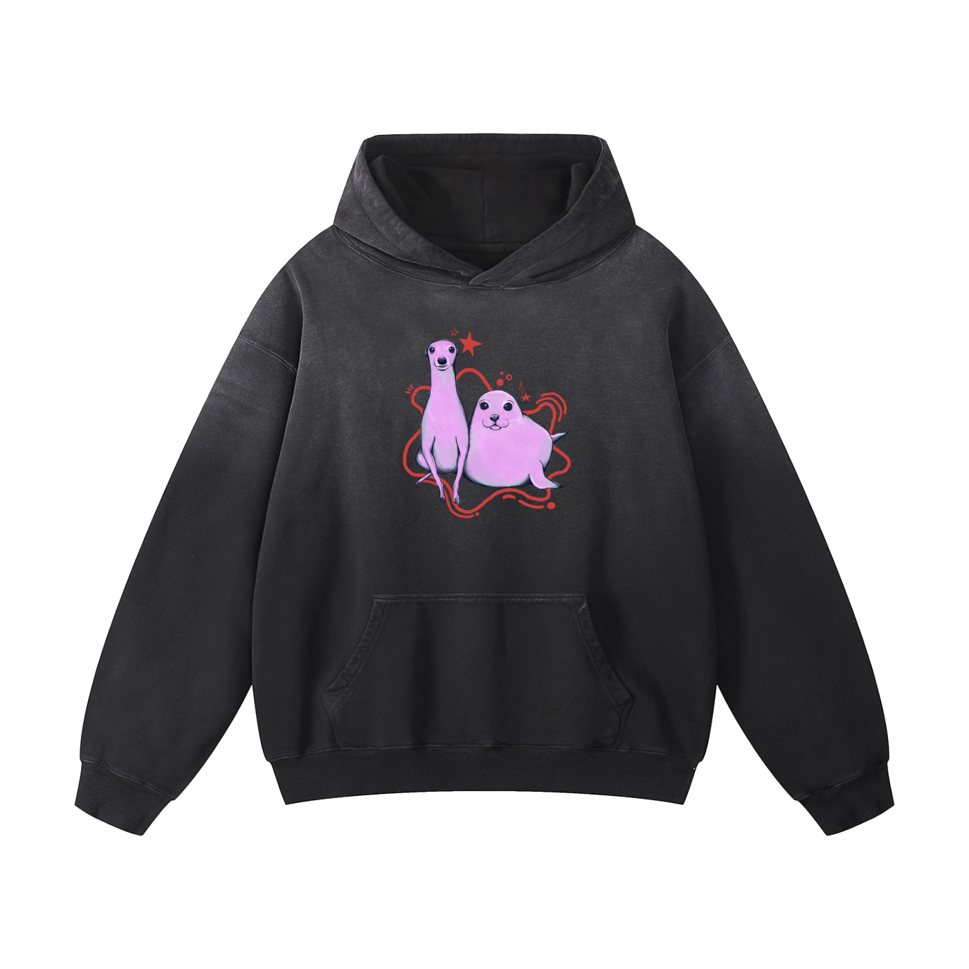 Noodle & Sea Dog Oversized Hoodie