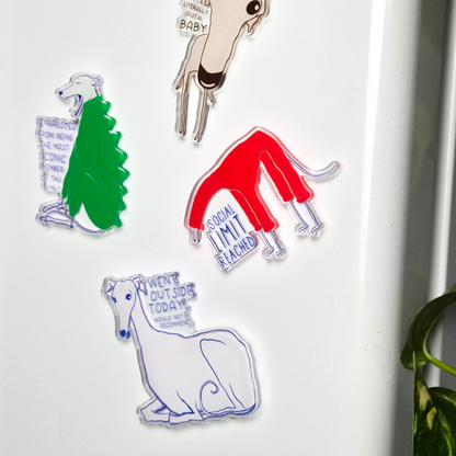 "went outside today" magnet