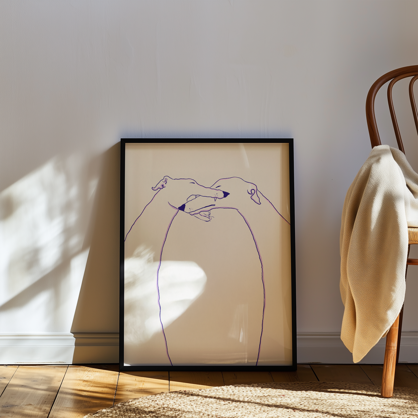 Noodle bite art print