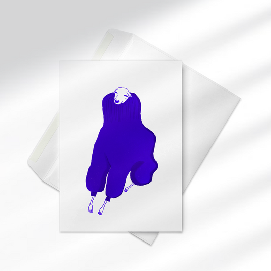 Max Layered Iggy Greeting card