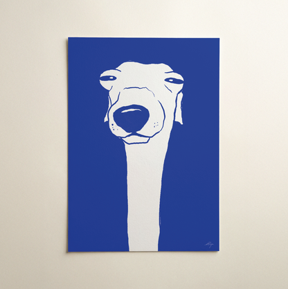 Observing Whippet Art Print