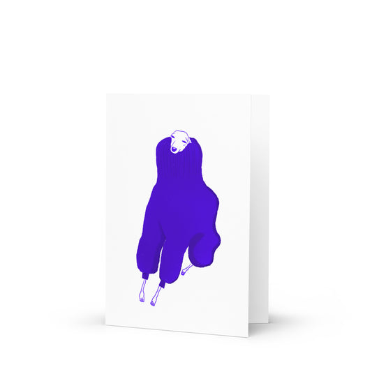 Max Layered Iggy Greeting card