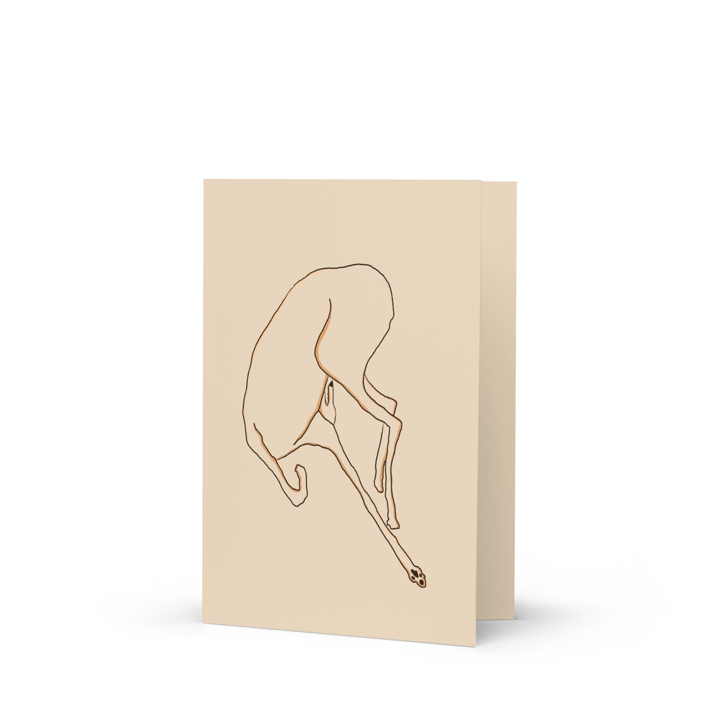Peak Relax Greyhound Greeting card
