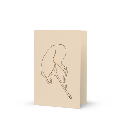 Peak Relax Greyhound Greeting card