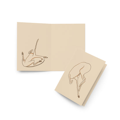 Peak Relax Greyhound Greeting card