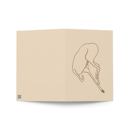 Peak Relax Greyhound Greeting card
