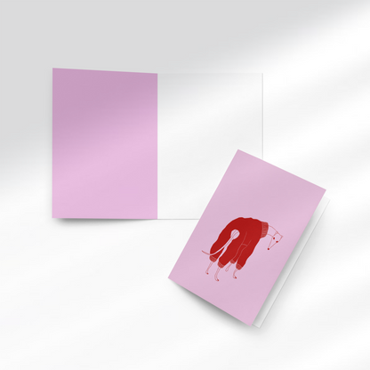 Awkward Noodle Greeting Card