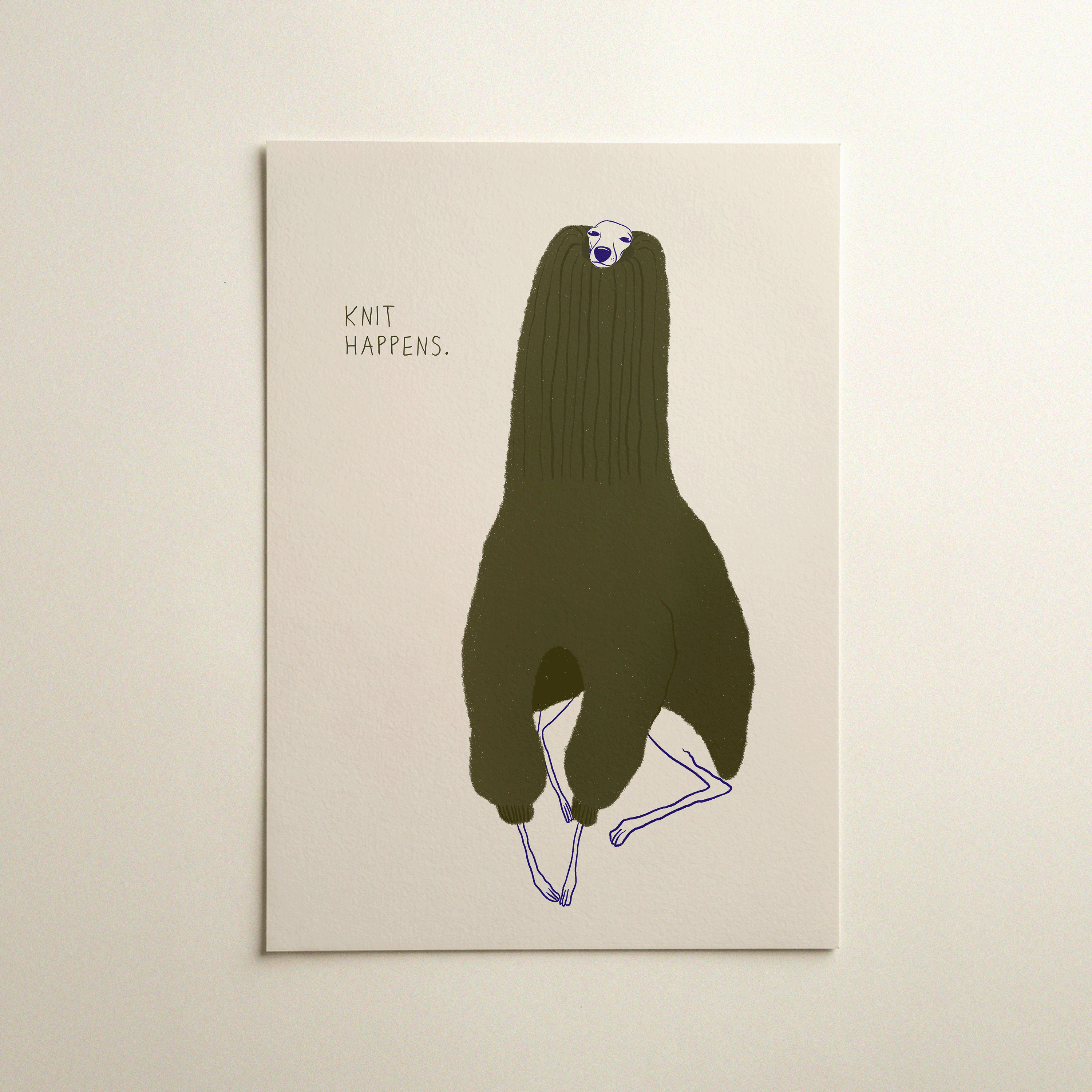 Knit Happens Art print
