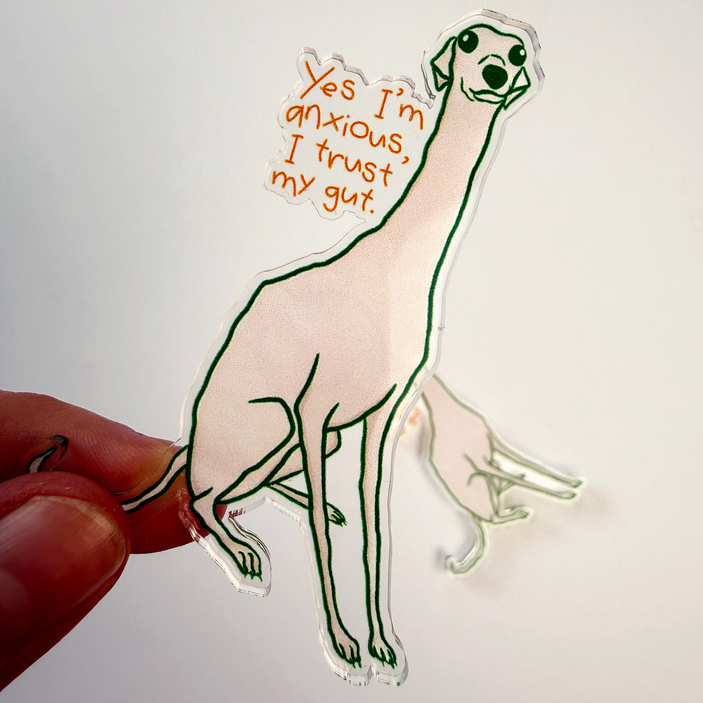 "Yes I'm anxious" Acrylic Magnet