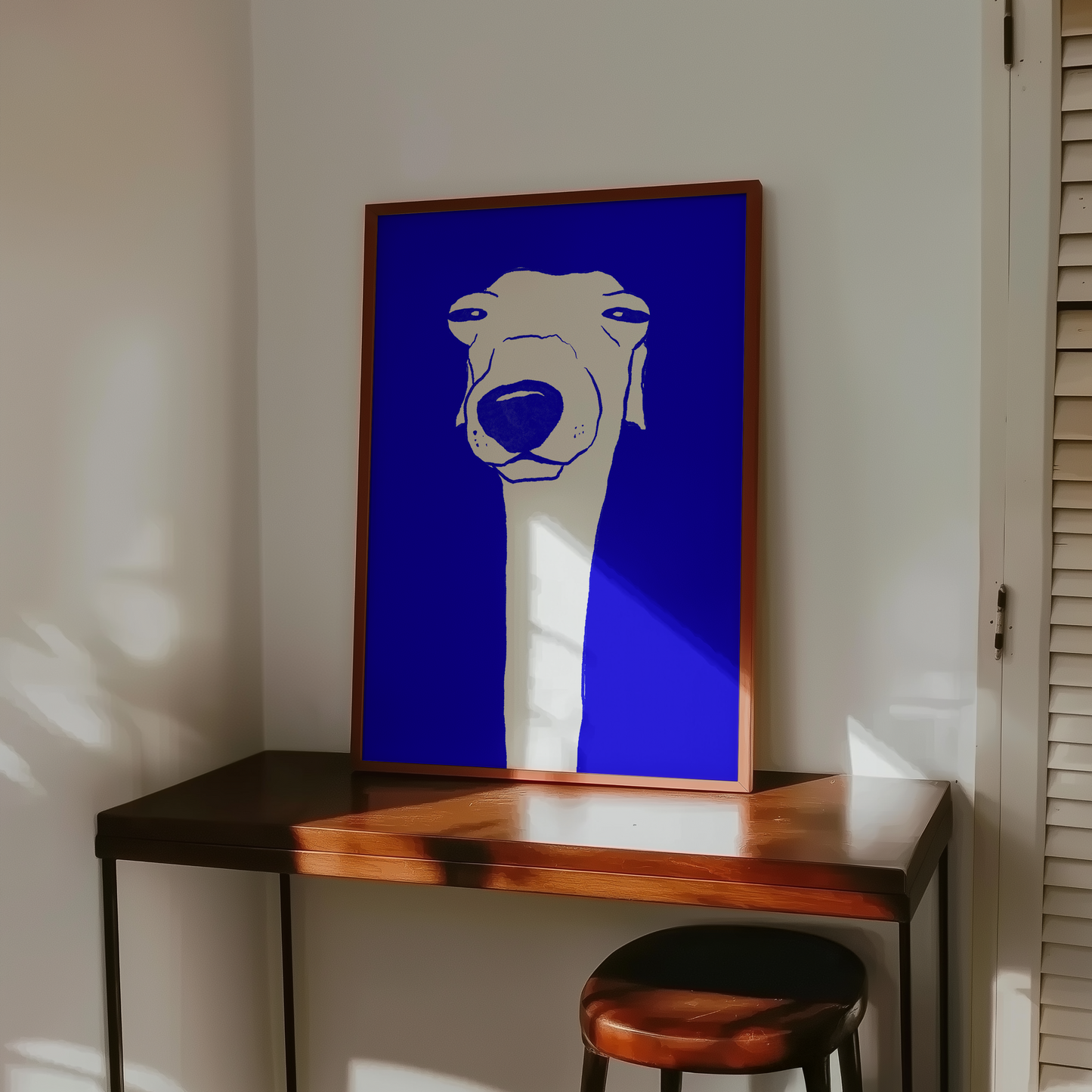 Observing Whippet Art Print