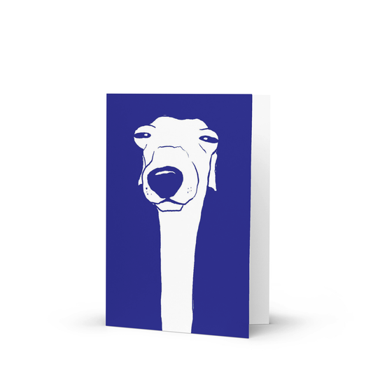 Observing Whippet Greeting card