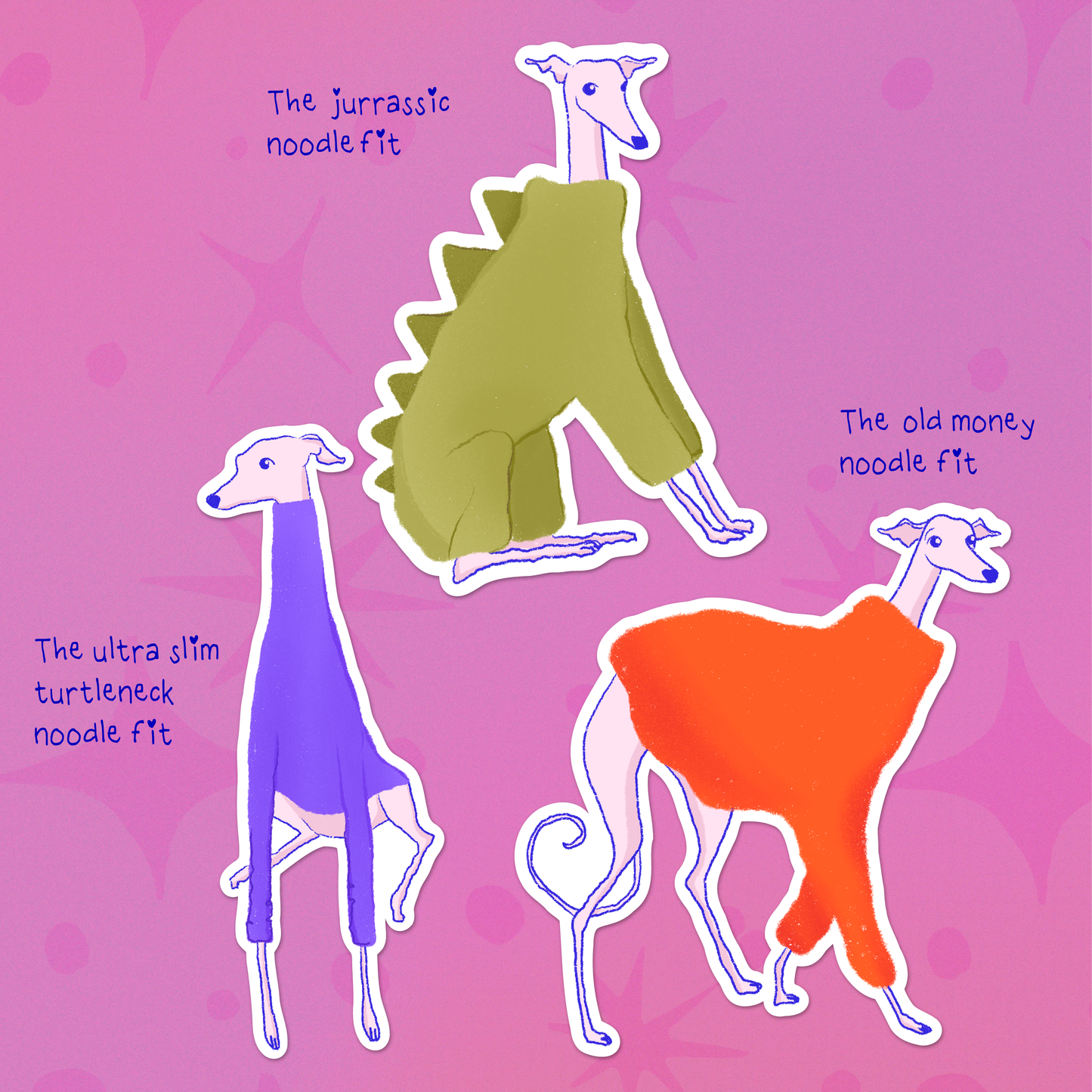 Noodle Fit Sticker sheet