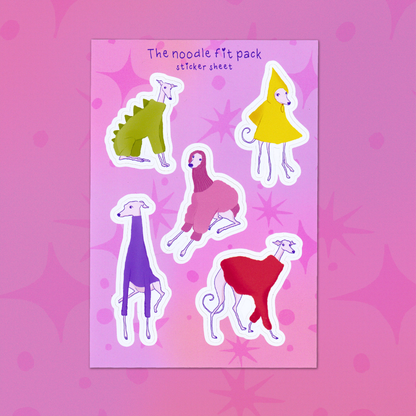 Noodle Fit Sticker sheet