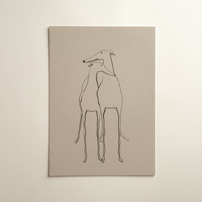 Noodle Pair Art Print