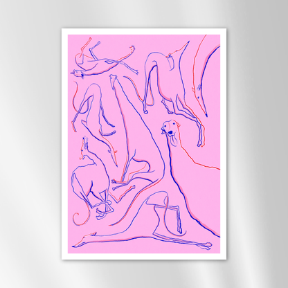 Greyt Moods Art Print