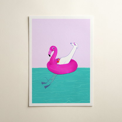 Pool Noodle Art Print