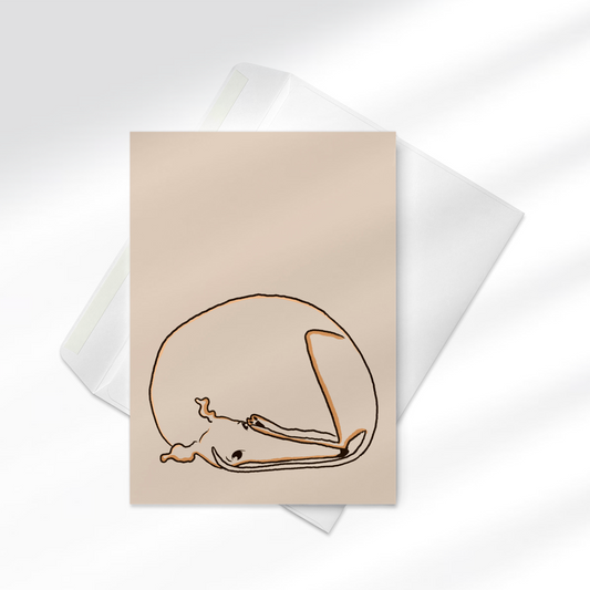 Noodle Roll Greeting card