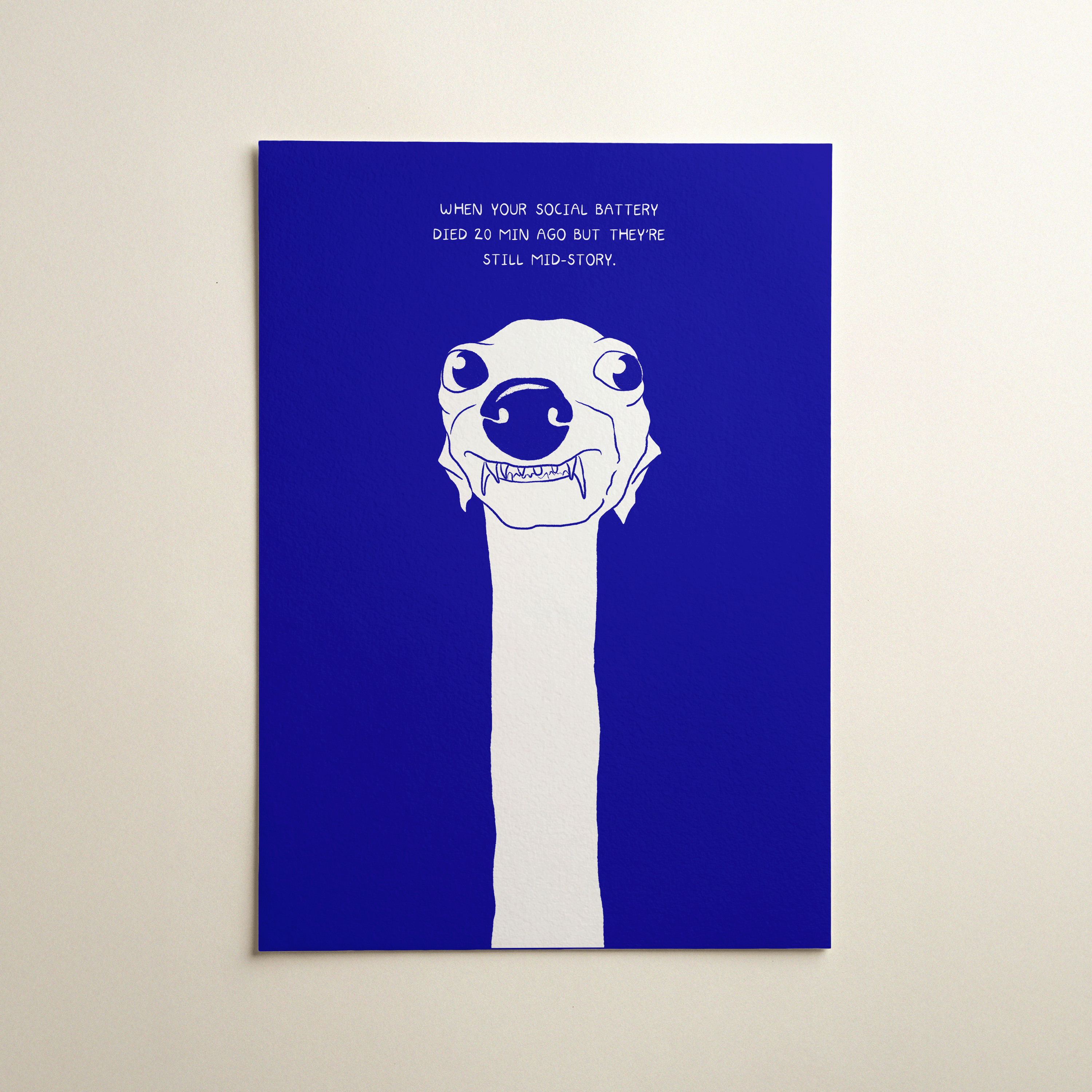 social battery art print