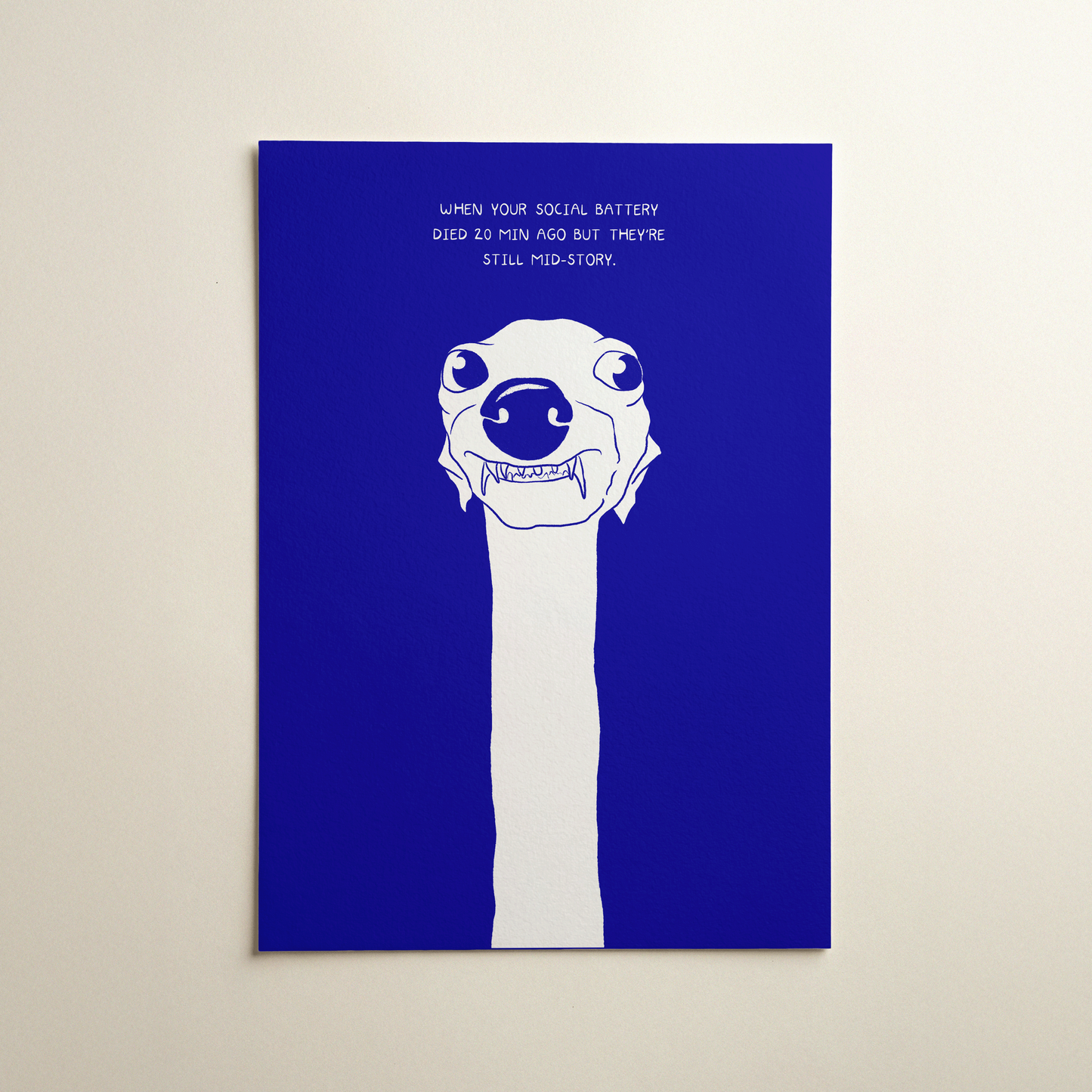 social battery art print