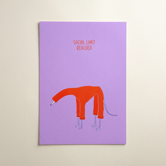 "Social limit reached" Art Print