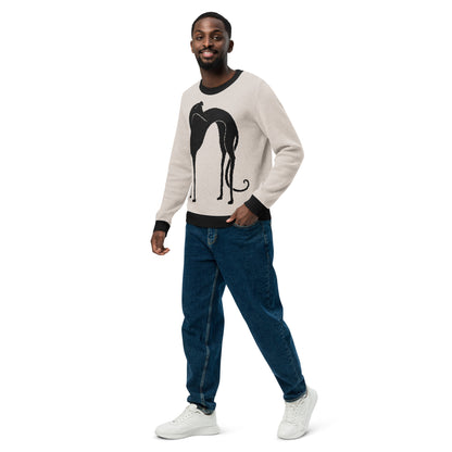 Greyhound crewneck knit sweater
