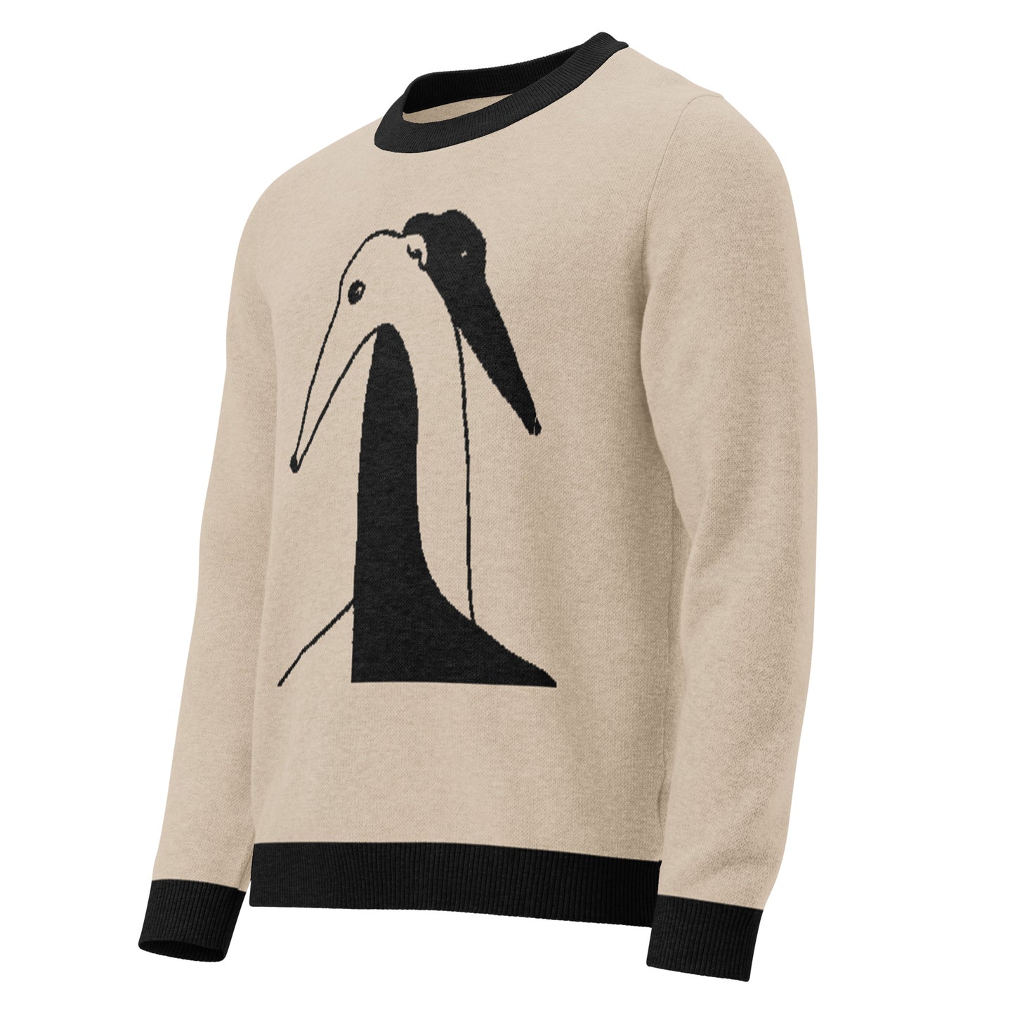 Hugging greyhounds crewneck knit sweater