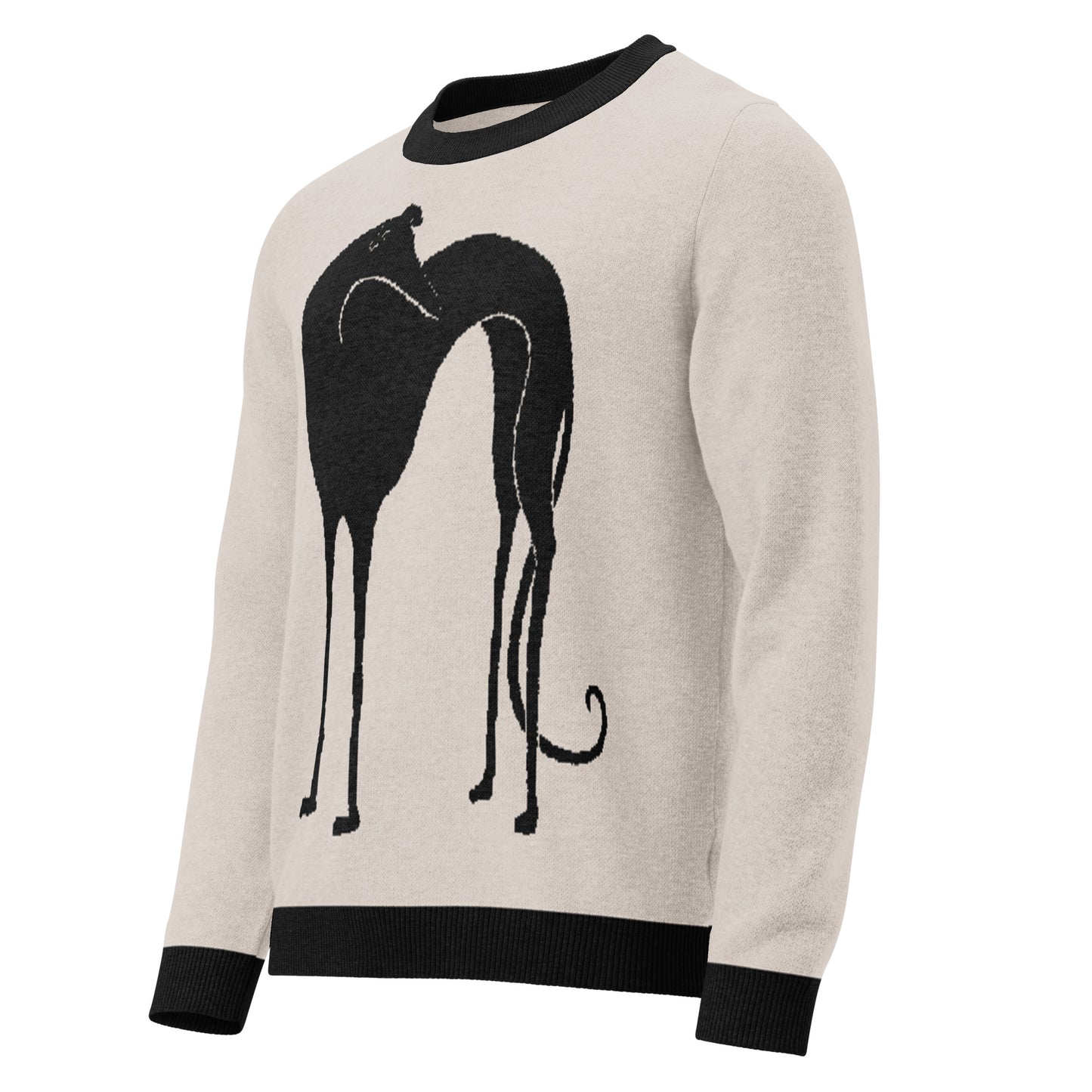 Greyhound crewneck knit sweater