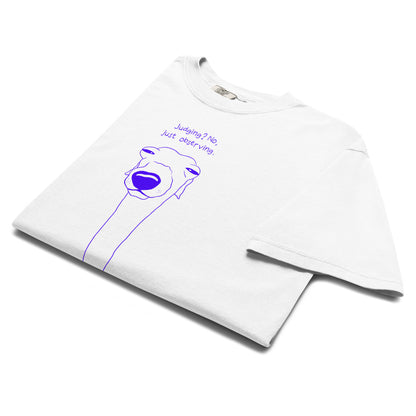 Observing dog T-shirt with text
