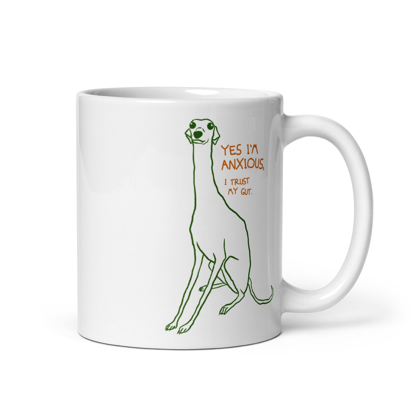 "Yes I'm anxious" ceramic mug (11 & 15 oz)