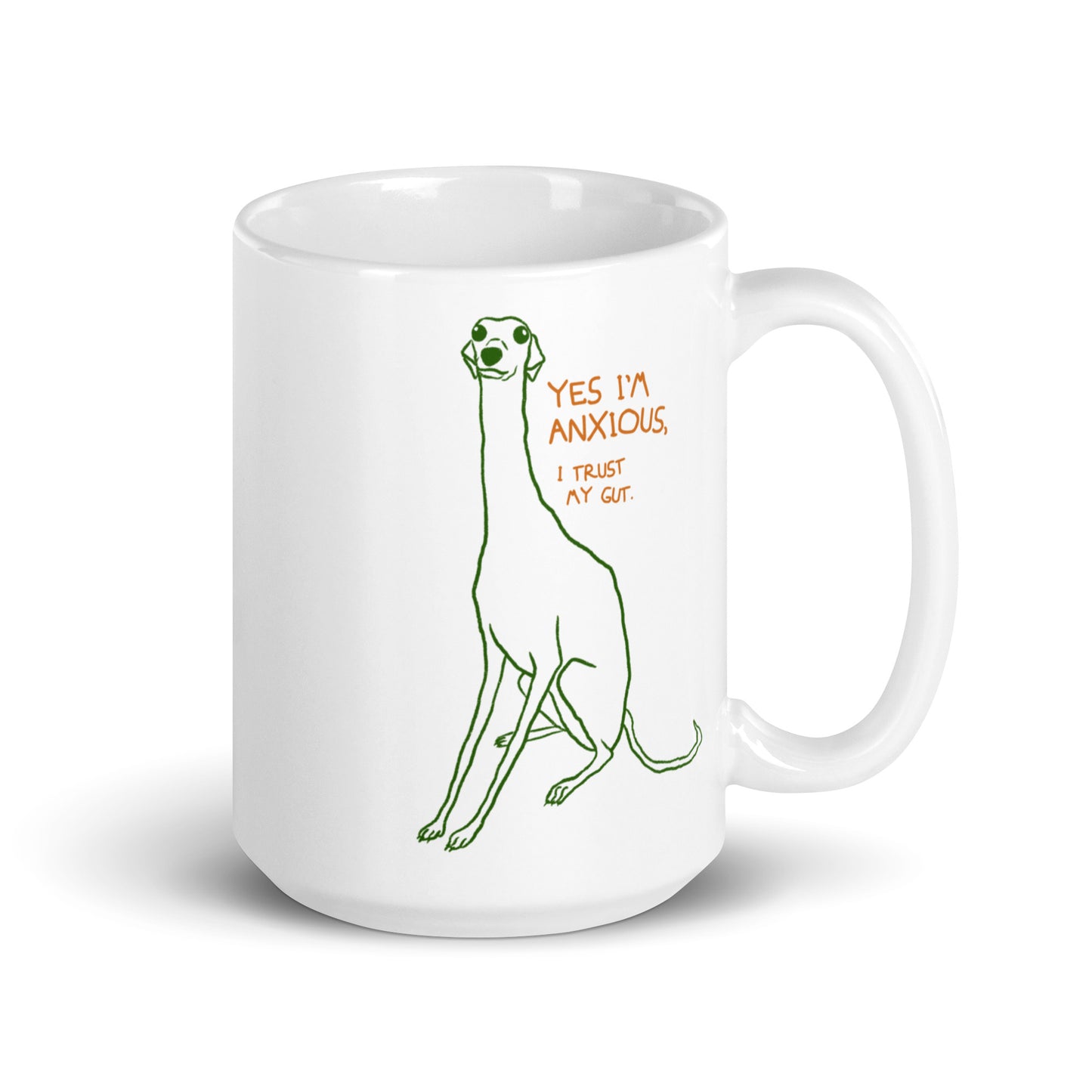 "Yes I'm anxious" ceramic mug (11 & 15 oz)