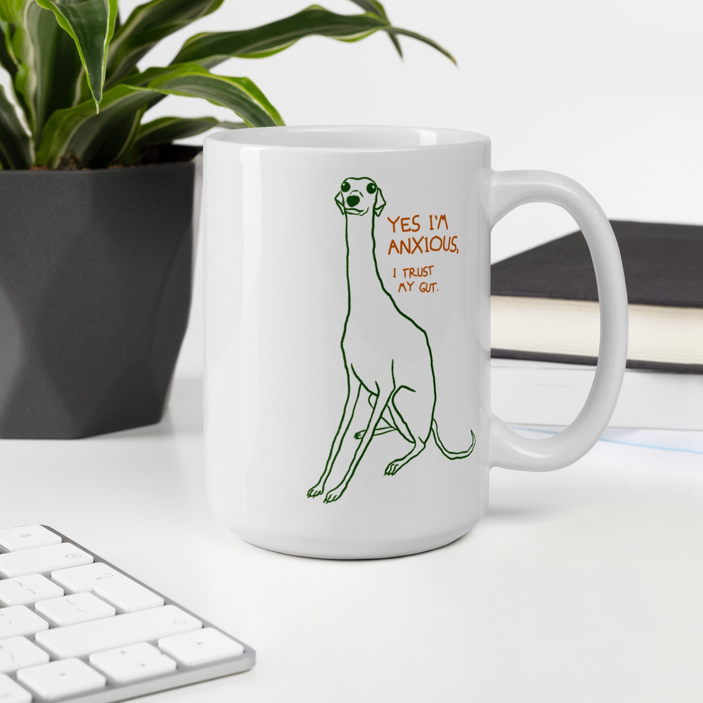 "Yes I'm anxious" ceramic mug (11 & 15 oz)