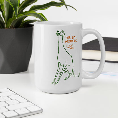 "Yes I'm anxious" ceramic mug (11 & 15 oz)